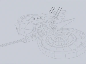 Unmanned Scifi Drone 3D Model