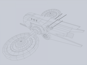 Unmanned Scifi Drone Modelo 3D