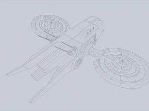 Unmanned Scifi Drone 3D Model