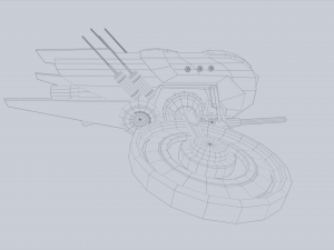 Unmanned Scifi Drone Modelo 3D