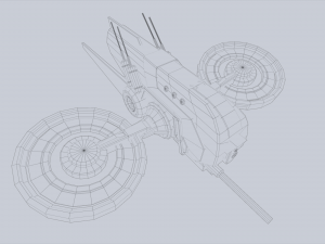 Unmanned Scifi Drone Modelo 3D