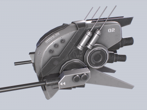 Unmanned Scifi Drone 3D Модель