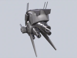 Unmanned Scifi Drone 3D Model