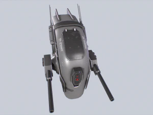 Unmanned Scifi Drone 3D Model