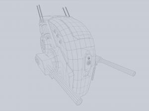 Unmanned Scifi Drone 3D Модель