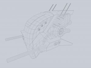 Unmanned Scifi Drone 3D Модель