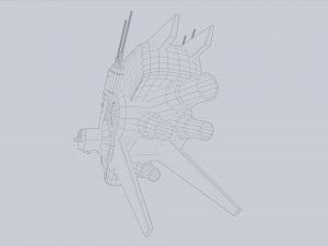 Unmanned Scifi Drone 3D Модель