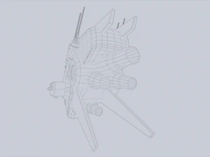 Unmanned Scifi Drone 3D Model