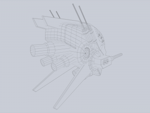 Unmanned Scifi Drone 3D Модель