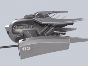 Unmanned Scifi Drone 3D Модель