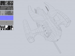 Unmanned Scifi Drone 3D Модель