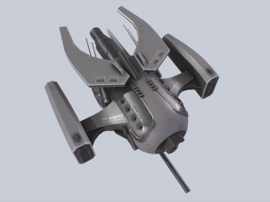 Unmanned Scifi Drone 3D Модель