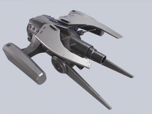 Unmanned Scifi Drone 3D Model