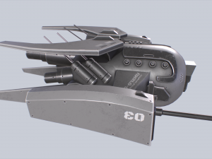 Unmanned Scifi Drone 3D Модель