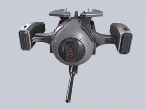 Unmanned Scifi Drone 3D Модель