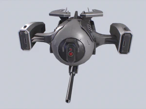 Unmanned Scifi Drone 3D Model