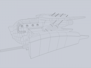 Unmanned Scifi Drone 3D Модель