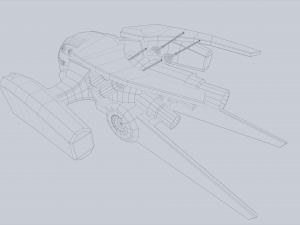Unmanned Scifi Drone 3D Модель