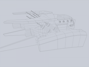 Unmanned Scifi Drone 3D Модель