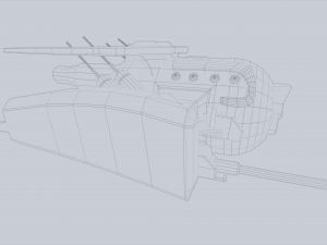 Unmanned Scifi Drone 3D Модель