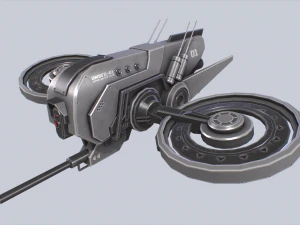 Unmanned Scifi Drone 3D Model