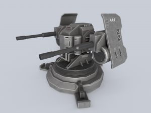 Prototype turret Model 3D