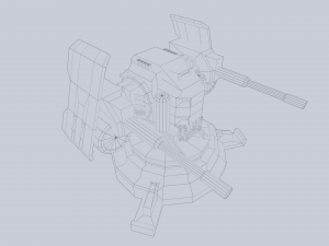 Prototype turret Modelo 3D