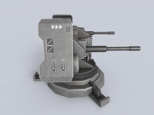 Prototype turret Modelo 3D
