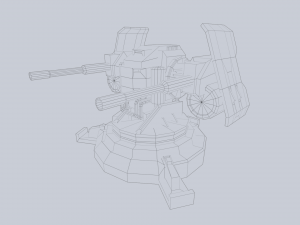 Prototype turret Modelo 3D