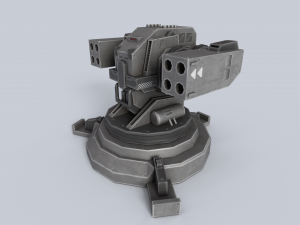 Prototype turret Model 3D