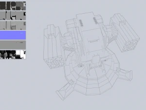 Prototype turret 3D Model