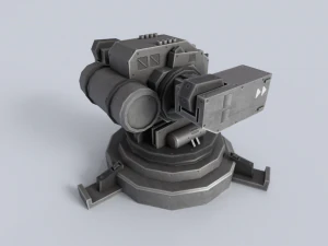 Prototype turret 3D Model