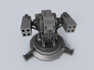 Prototype turret 3D Model