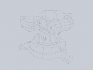 Prototype turret 3D Model