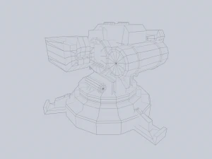 Prototype turret 3D Model