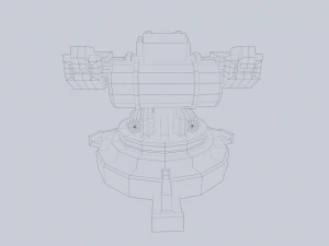 Prototype turret 3D Model