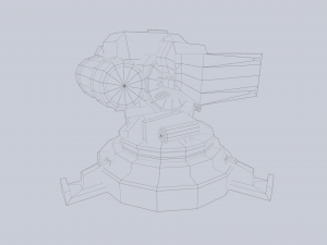 Prototype turret 3D Model