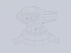 Prototype turret 3D Model