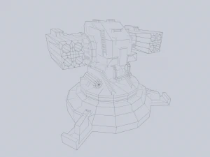Prototype turret 3D Model