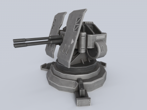 Prototype turret Model 3D