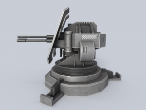 Prototype turret Modello 3D