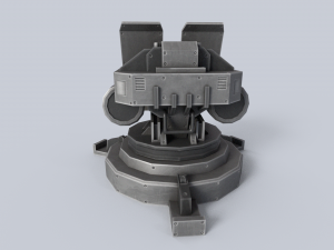Prototype turret Modello 3D
