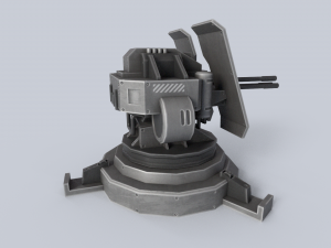 Prototype turret Modello 3D