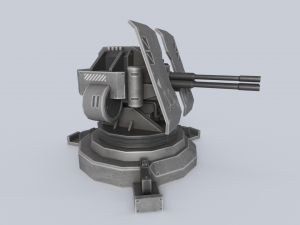 Prototype turret Modello 3D