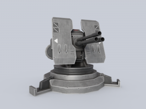 Prototype turret Modello 3D