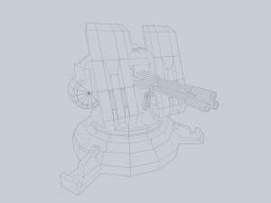 Prototype turret Modello 3D