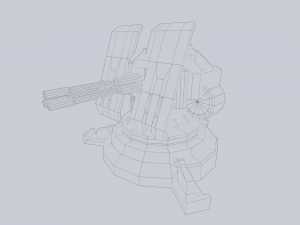 Prototype turret Modello 3D
