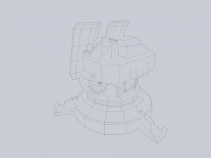 Prototype turret Modello 3D