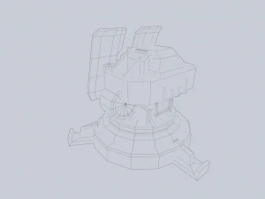 Torreta prototipo Modelo 3D