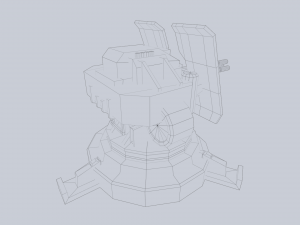 Prototype turret Modello 3D